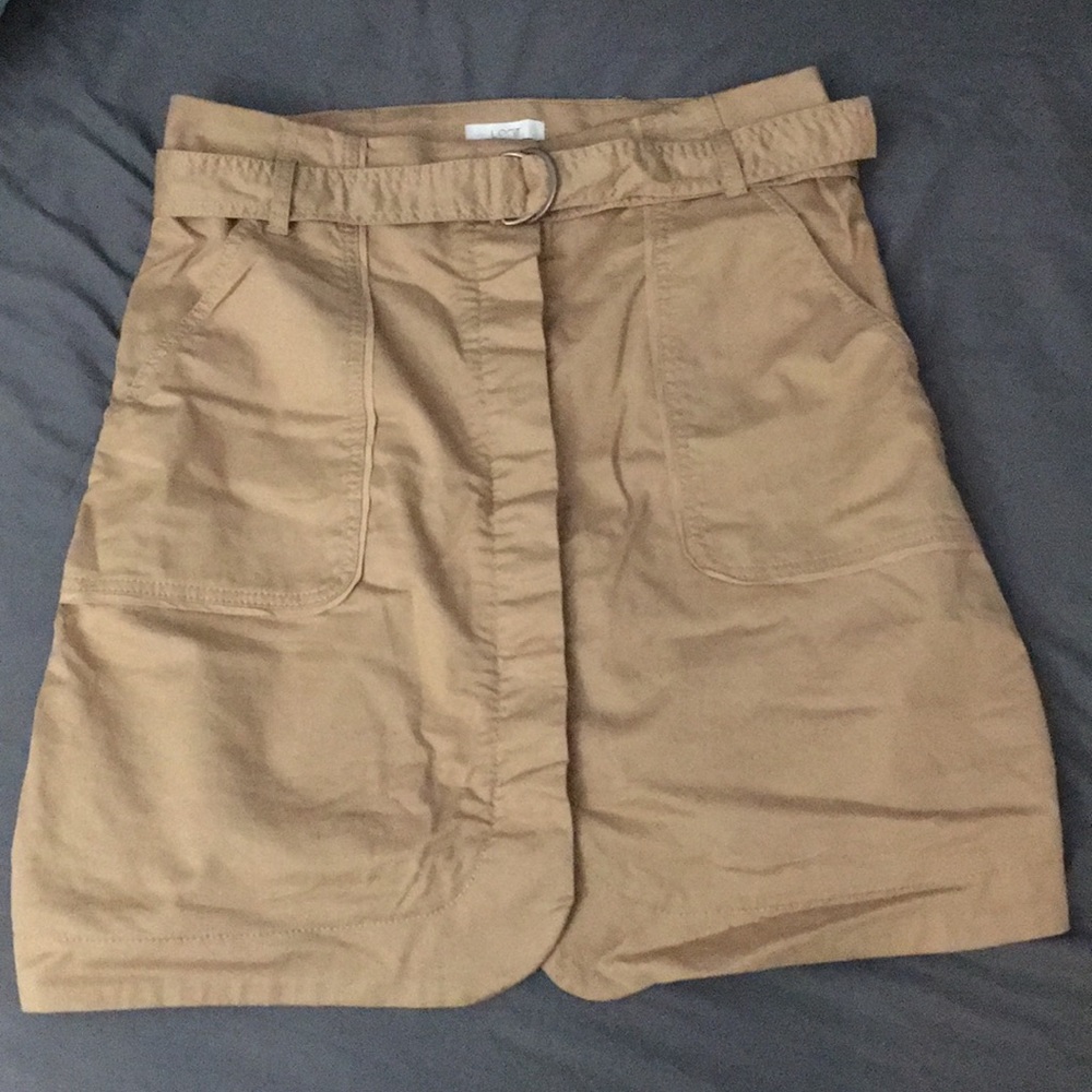 LOFT canvas skirt, 6. NWOT